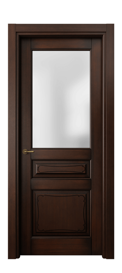 Межкомнатная дверь Тоскана Элегантэ 6324 Бук тёмный с патиной Сатинированное стекло Цена 121699 ₽ | Volhovec