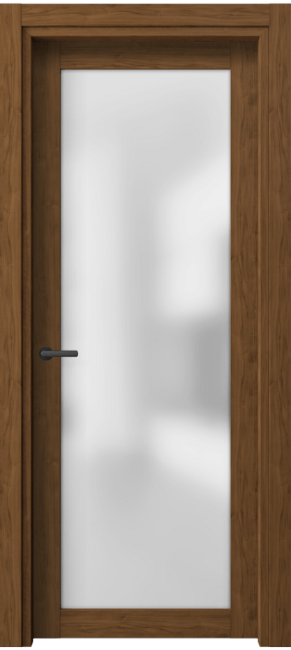 Межкомнатная дверь Нео 2102 Лесной орех Сатинированное стекло Цена 35699 ₽ | Volhovec