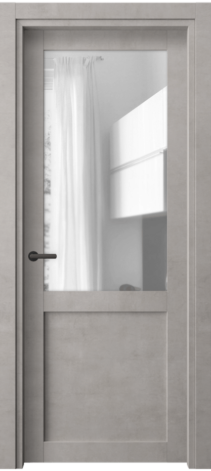 Межкомнатная дверь Нео 2122 Леон серебро Прозрачное стекло, триплекс Цена 43799 ₽ | Volhovec