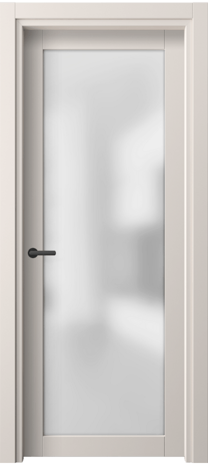 Межкомнатная дверь Нео 2102 ПЭТ тёплый-белый Сатинированное стекло Цена 32899 ₽ | Volhovec
