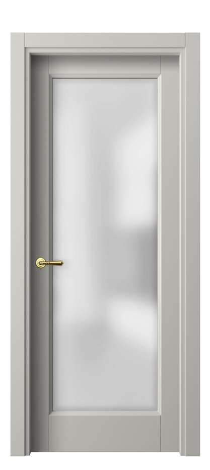 Межкомнатная дверь Галант 1402 Матовый тёплый серый Сатинированное стекло Цена 54599 ₽ | Volhovec