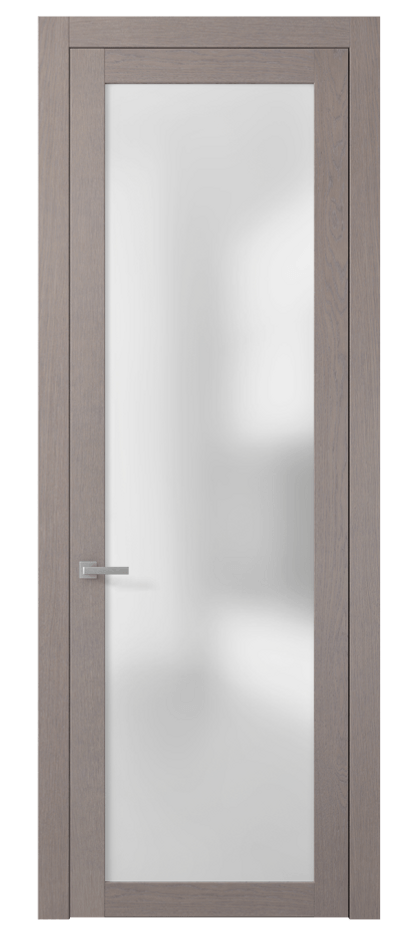Межкомнатная дверь Planum 2102 Дуб дымчатый Сатинированное стекло. Цена 48874 #CURRENCY# | Volhovec
