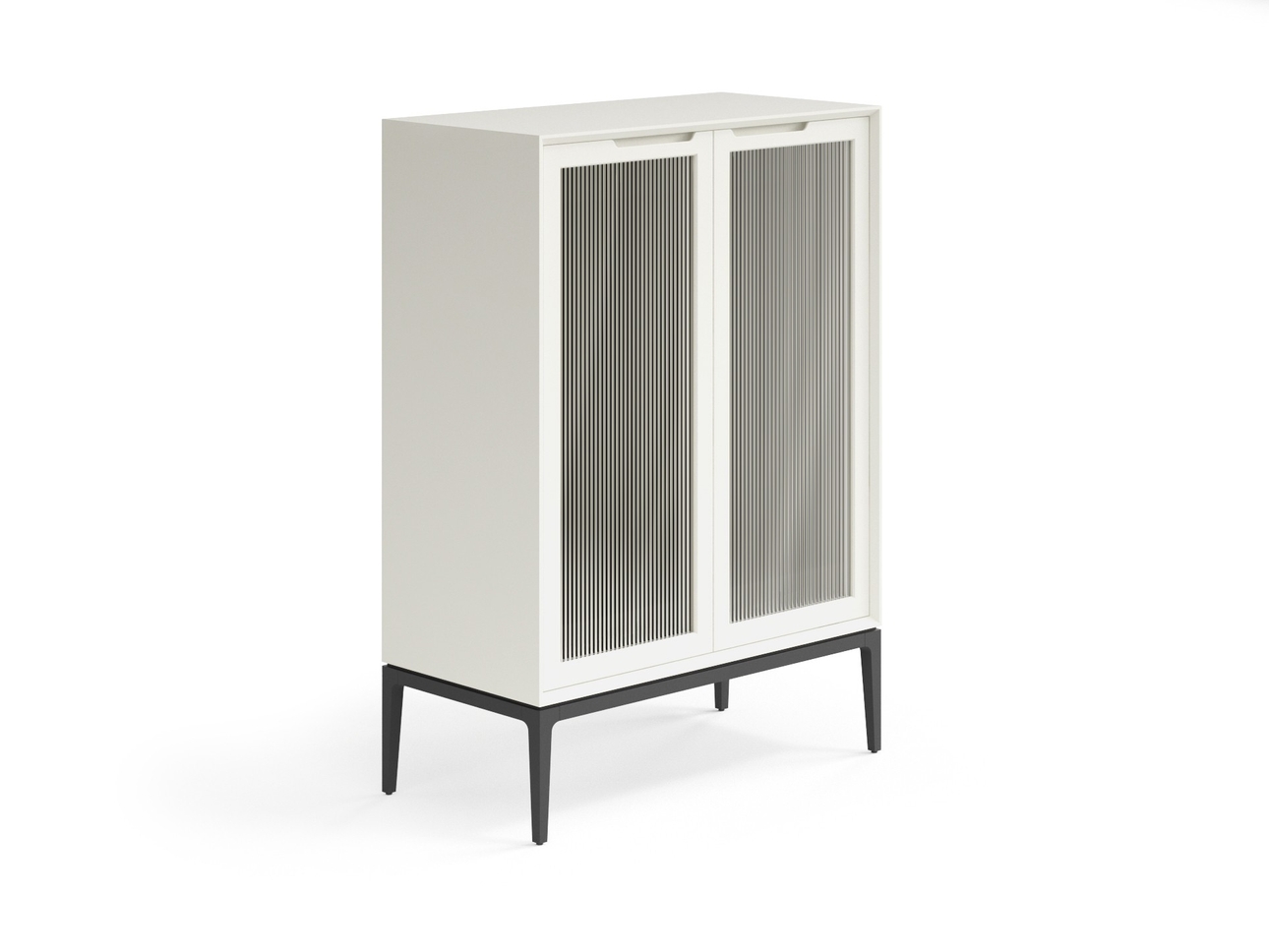 Витрина Velvet Матовый молочно-белый