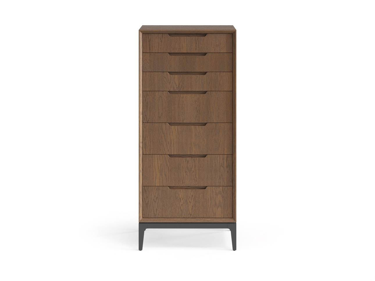 Комод Velvet 7 ящиков дуб каштановый матовый