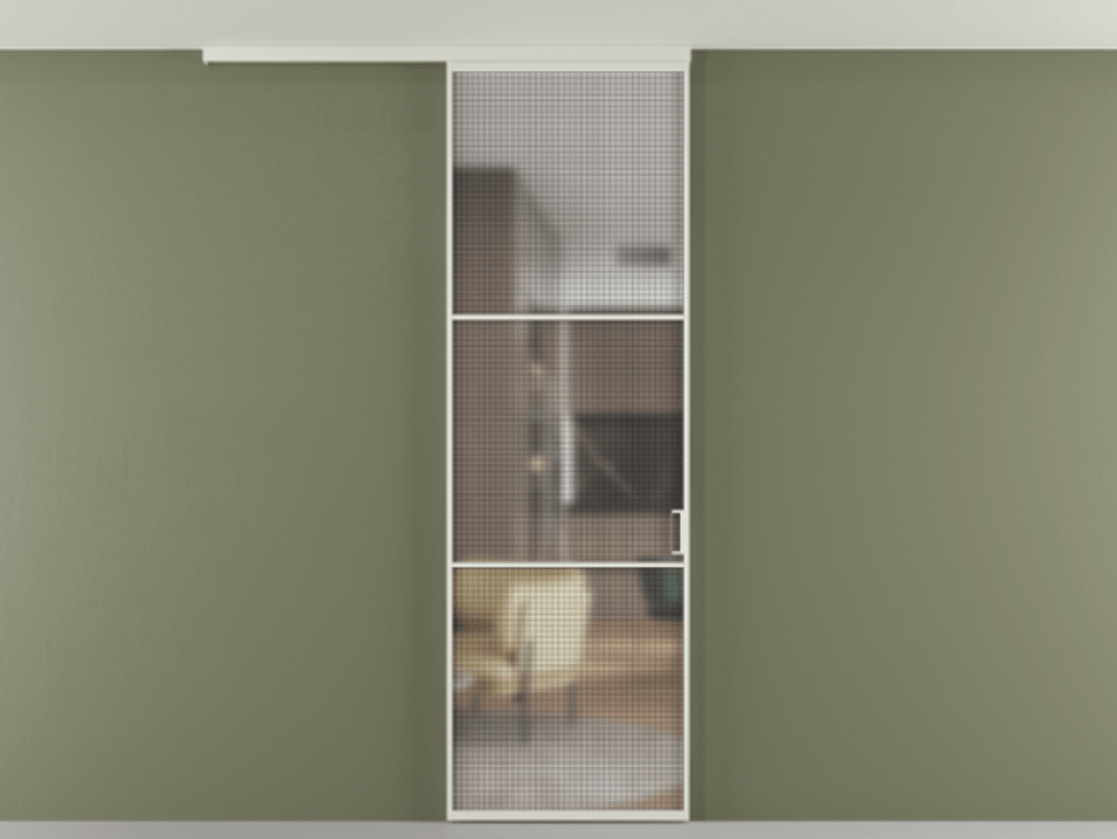 Перегородка Formato вдоль стены на потолок одностворчатая #VENDORCODE# #FURNISH# #GLASS# Цена #PRICE# #CURRENCY# | Volhovec