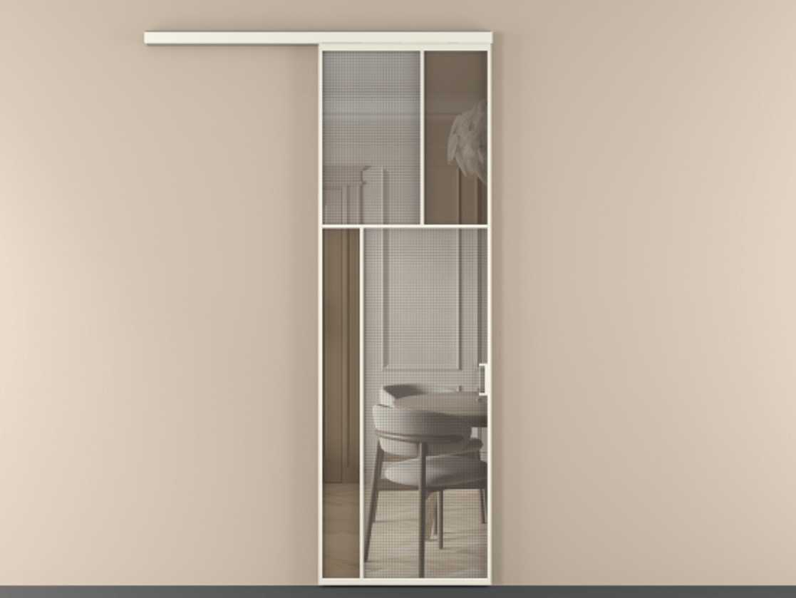 Перегородка Mosaic вдоль стены одностворчатая #VENDORCODE# #FURNISH# #GLASS# Цена #PRICE# #CURRENCY# | Volhovec
