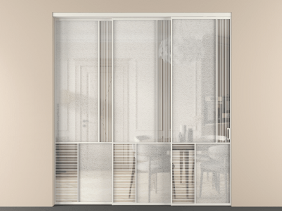 Перегородка Mosaic внутри проема телескопик синхро-3 #VENDORCODE# #FURNISH# #GLASS# Цена #PRICE# #CURRENCY# | Volhovec