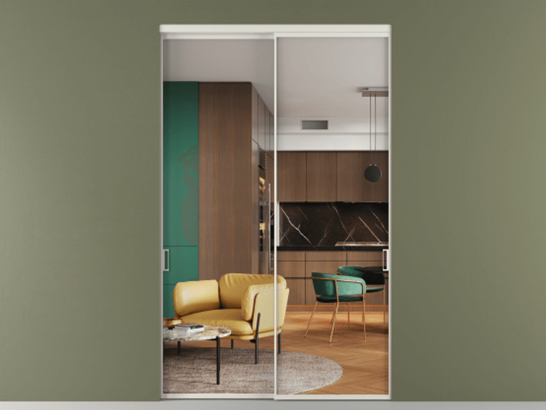 Перегородка Formato внутри проёма двустворчатая #VENDORCODE# #FURNISH# #GLASS# Цена #PRICE# #CURRENCY#  | Volhovec