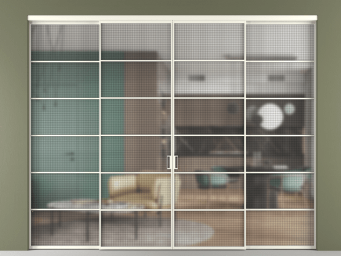 Перегородка Formato внутри проёма четырёхстворчатая #VENDORCODE# #FURNISH# #GLASS# Цена #PRICE# #CURRENCY#  | Volhovec