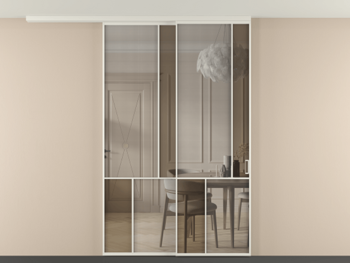 Перегородка Mosaic вдоль стены телескопик синхро-2 #VENDORCODE# #FURNISH# #GLASS# Цена #PRICE# #CURRENCY# | Volhovec