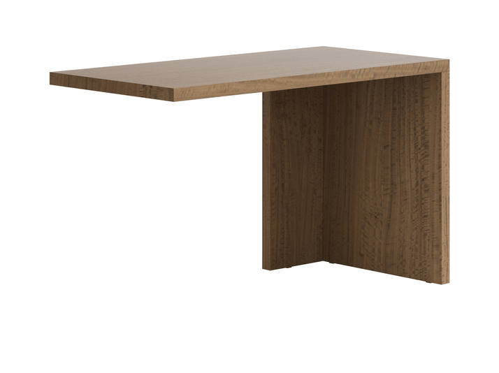 Мебель Стол Модуле письменный с одной опорой. Цвет Эвкалипт кофейный матовый фризе. Материал Шпон эвкалипта НатурВуд. Коллекция Стол Модуле письменный с одной опорой. Картинка.