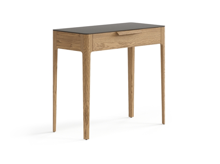 Мебель Консоль Пьега 1 ящик. Цвет Дуб мускатный матовый. Материал Массив дуба матовый. Коллекция Консоль Пьега 1 ящик. Картинка.