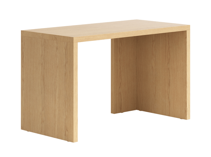 Мебель Стол Модуле письменный с двумя опорами. Цвет Дуб золотой матовый. Материал Шпон НатурВуд. Коллекция Стол Модуле письменный с двумя опорами. Картинка.