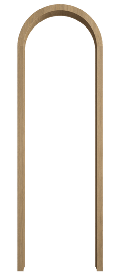 Дверь межкомнатная Арка ДСМ.М. Цвет Дуб соломенный матовый. Материал Массив дуба матовый. Коллекция Палаццо. Картинка.