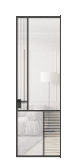 Дверь межкомнатная АЛПЛ041.20 ГР Графитовый DUNE+LED. Цвет Графитовый. Материал Алюминий металлик. Коллекция Мозаик. Картинка.