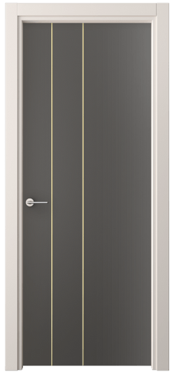 Дверь межкомнатная 4203 ПЭГФ. Цвет ПЭТ графитовый. Материал ПЭТ. Коллекция Фридом. Картинка.