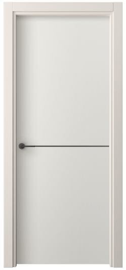 Дверь межкомнатная 4207 ПЭБЛ. Цвет ПЭТ белоснежный. Материал ПЭТ. Коллекция Фридом. Картинка.