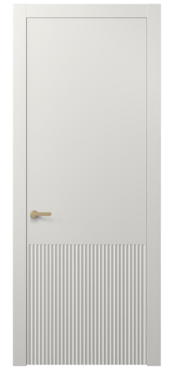 Дверь межкомнатная 8645 МСР . Цвет Матовый серый. Материал Гладкая эмаль. Коллекция Альба. Картинка.