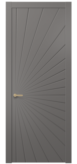 Дверь межкомнатная АКП 8649 МКЛС. Цвет Матовый классический серый. Материал Гладкая эмаль. Коллекция Альба. Картинка.