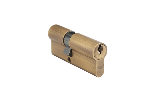 Фурнитура для дверей Цилиндр асимметричный ключ-ключ ДНД. Цвет Бронза. Коллекция Цилиндр асимметричный ключ-ключ ДНД. Картинка.