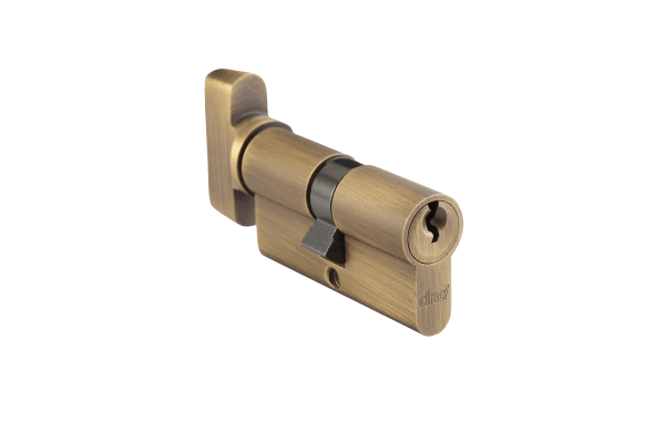 Фурнитура для дверей Цилиндр ключ-завертка ДНД. Цвет Бронза. Коллекция Цилиндр ключ-завертка ДНД. Картинка.