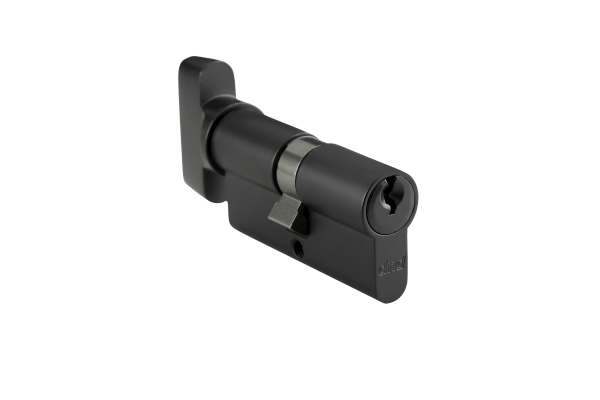 Фурнитура для дверей Цилиндр ключ-завертка ДНД. Цвет Чёрный. Коллекция Цилиндр ключ-завертка ДНД. Картинка.