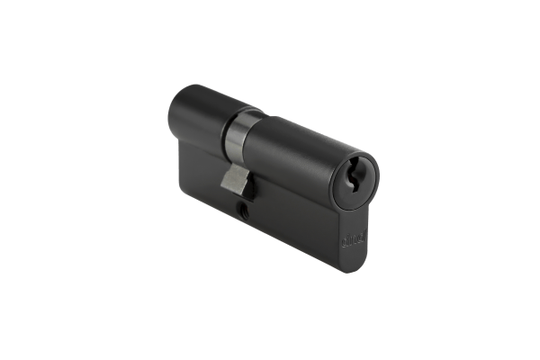 Фурнитура для дверей Цилиндр асимметричный ключ-ключ ДНД. Цвет Чёрный. Коллекция Цилиндр асимметричный ключ-ключ ДНД. Картинка.