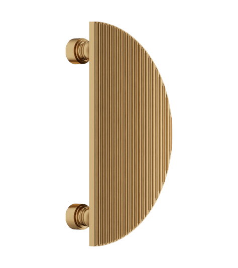 Ручки для межкомнатных дверей Ручка дверная Элеонора Курво. Цвет Матовое золото PVD. Коллекция Элеонора Курво. Фото. Ручки для дверей Ручка дверная Элеонора Курво. Цвет Матовое золото PVD. Коллекция Элеонора Курво. Картинка.