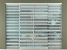 Перегородка Formato внутри проёма 4 створки