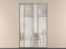 Перегородка Мозаик внутри проёма 2 створки