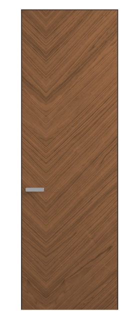 Дверь межкомнатная 0201 ОУММР Орех умбра матовый. Цвет Орех умбра матовый рифт. Материал Радиальный шпон НатурВуд. Коллекция Рифт. Картинка.
